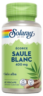 Solaray Saule Blanc - 400 mg - 60 Caps. Vég.
