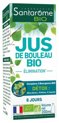 Santarome Jus de Bouleau Bio (Flacon 200 Ml)
