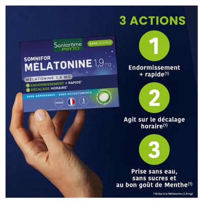 Santarome Somnifor Mélatonine 1,9 mg - 30 Comprimés - Phyto