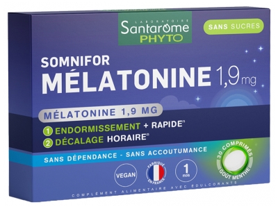 Santarome Somnifor Mélatonine 1,9 mg - 30 Comprimés - Phyto