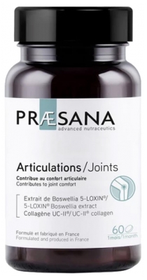 Praesana Articulations Contribue au Confort Articulaire 60 Comprimés