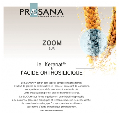Praesana Cheveux - Brillance et Force Capilaire - 80 Gélules