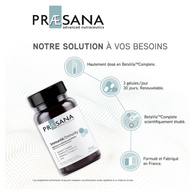 Praesana Immunité Optimise Les Défenses Immunitaires 90 Gélules