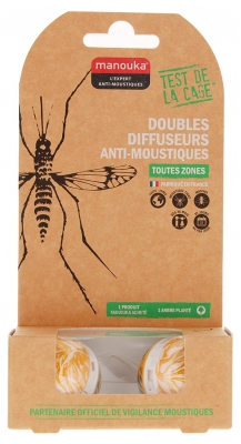 Manouka Doubles Sphères Diffuseurs Anti-Mousitques - Couleur : Tigre