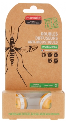 Manouka Doubles Sphères Diffuseurs Anti-Mousitques - Couleur : Feuille