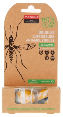 Manouka Doubles Sphères Diffuseurs Anti-Mousitques - Couleur : Végétal