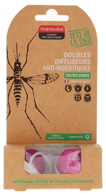 Manouka Doubles Sphères Diffuseurs Anti-Mousitques - Couleur : Mauve