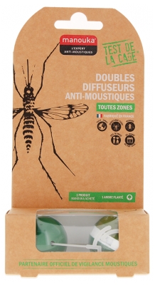 Manouka Doubles Sphères Diffuseurs Anti-Mousitques - Couleur : Vert