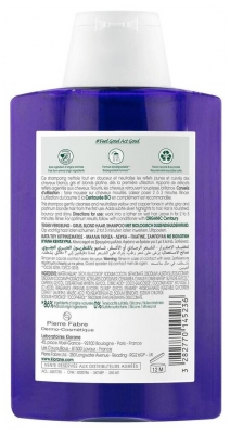 Klorane Shampoing Déjaunissant à la Centaurée Cheveux Gris Blonds 200 ml