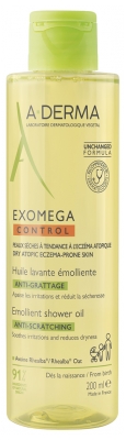 A-DERMA Exomega Control Huile Lavante Émolliente Peaux Sèches Atopiques 200 ml