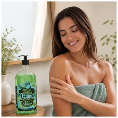 Les Petits Bains de Provence Gel Douche Lotus Thé Blanc Corps et Cheveux 1 L