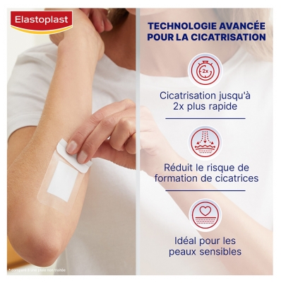 Elastoplast Cicatrisation Rapide Waterproof XL - 8 Pansements