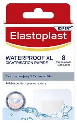 Elastoplast Cicatrisation Rapide Waterproof XL - 8 Pansements