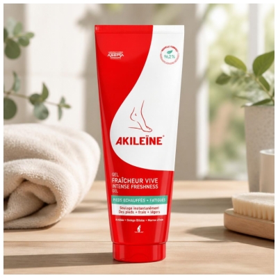 Akileïne Gel Fraîcheur Vive Pieds Échauffés Fatigués 125 ml