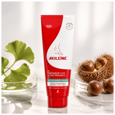 Akileïne Gel Fraîcheur Vive Pieds Échauffés Fatigués 125 ml