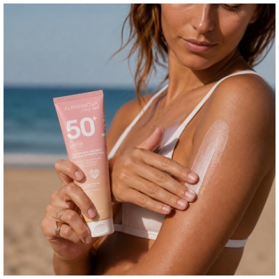 Alphanova Sun Glow Lait Solaire Très Haute Protection SPF50+ 150 ml 