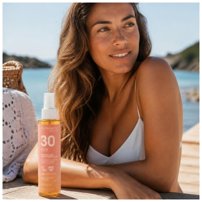 Alphanova Sun Glow Huile Solaire Haute Protection SPF30 125 ml