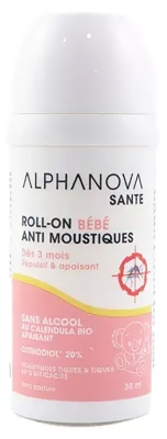 Alphanova Santé Roll on Anti-Moustiques Bébé 30 ml