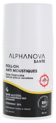 Alphanova Santé Roll on Anti-Moustiques Adulte 50 ml