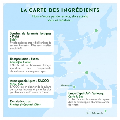 Nutri&Co Probiotiques & Prébiotiques - Flore Intestinale Vegan 60 Gélules