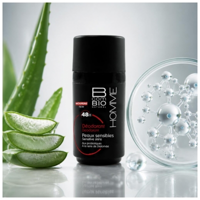 BcomBIO Homme Déodorant 48h Peaux Sensibles 50 ml
