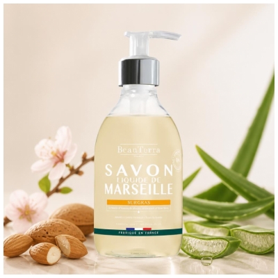 BeauTerra Savon de Marseille Liquide Surgras 300 ml