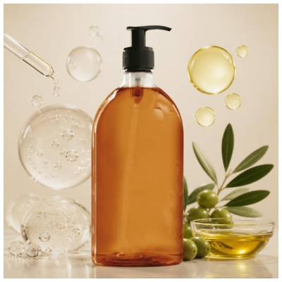 BeauTerra Gel Douche Surgras 3en1 Parfum Bois de Santal 1 L
