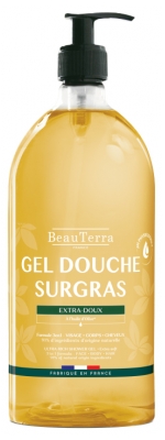 BeauTerra Gel Douche Surgras 3en1 Extra-Doux 1 L 