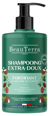 BeauTerra Shampoing Extra-Doux Fortifiant Cheveux Cassants 750 ml