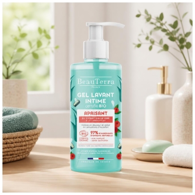 BeauTerra Gel Intime Apaisant Aloe Vera Cranberry Bio 500 ml 
