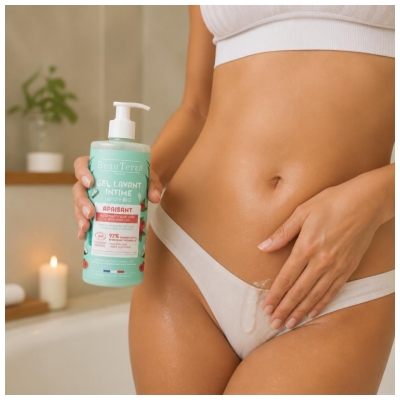 BeauTerra Gel Intime Apaisant Aloe Vera Cranberry Bio 500 ml 