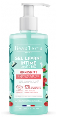 BeauTerra Gel Intime Apaisant Aloe Vera Cranberry Bio 500 ml 