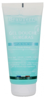 BeauTerra Gel Douche Surgras 3en1 Parfum Aloe Vera 200 ml