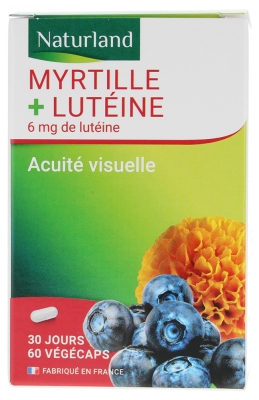 Naturland Myrtille + Lutéine 60 Gélules