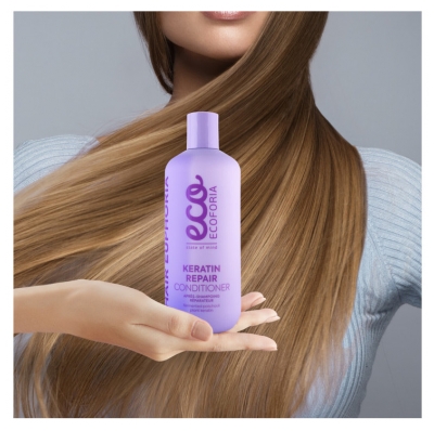 Ecoforia Keratin Repair Après-Shampoing Réparateur Kératine 400 ml