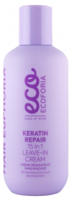 Ecoforia Crème 15En1 Sans Rinçage Réparation Kératine 200 ml