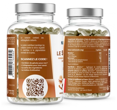 Nutri&Co Le Solaire Formule 2en1 Bronzage + Protection Peau 60 Gélules