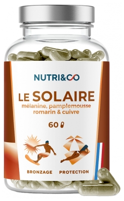 Nutri&Co Le Solaire Formule 2en1 Bronzage + Protection Peau 60 Gélules