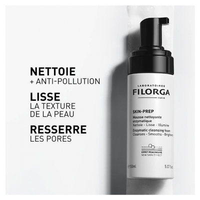 Filorga SKIN-PREP Mousse Nettoyante Enzymatique Visage & Yeux 150 ml