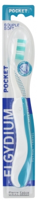 Elgydium Brosse à Dents à Brins Souple Pliable - Couleur : Turquoise