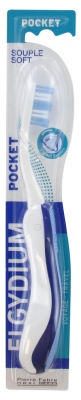 Elgydium Brosse à Dents à Brins Souple Pliable - Couleur : Bleu