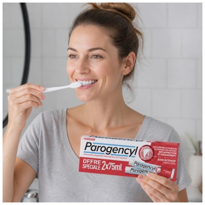 Parogencyl Dentifrice Soin Intensif Gencives Inflammation et Saignement Lot 2 x 75 ml