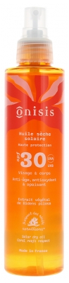 Onisis Huile Sèche Solaire SPF30 200 ml