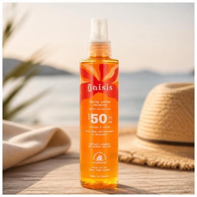 Onisis Huile Sèche Solaire SPF50 200 ml