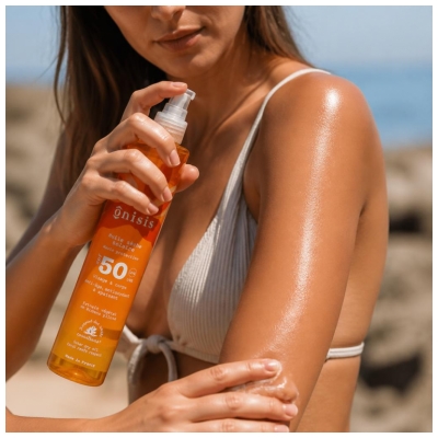 Onisis Huile Sèche Solaire SPF50 200 ml