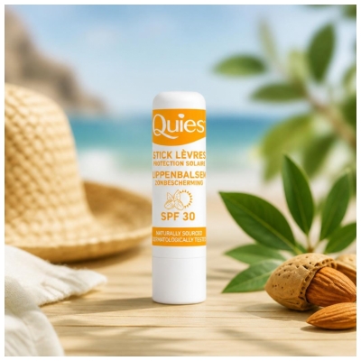 Quies Stick Lèvres Protection Solaire Amande Douce SPF30 4,5 g 