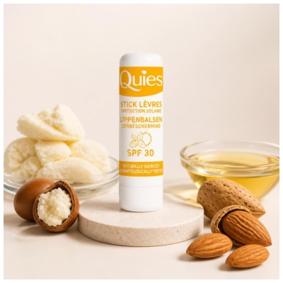 Quies Stick Lèvres Protection Solaire Amande Douce SPF30 4,5 g 
