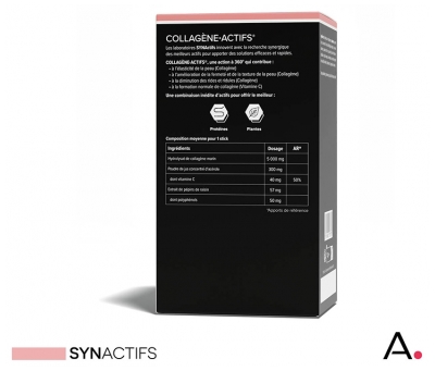 Aragan Synactifs Collagène Actifs Fermeté de la Peau Rides et Ridules 20 Sticks