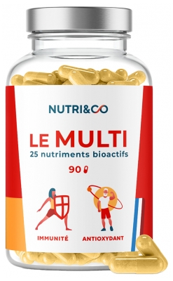 Nutri&Co Le Multi 25 Nutriments Bioactifs 90 Gélules