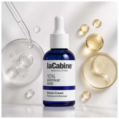 laCabine Monoactives 10% Glycolic Acid Solution 2en1 Serum Cream 30 ml